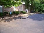 One job was to work on a short retaining wall