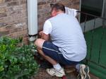 Don extended the run-off for the gutters